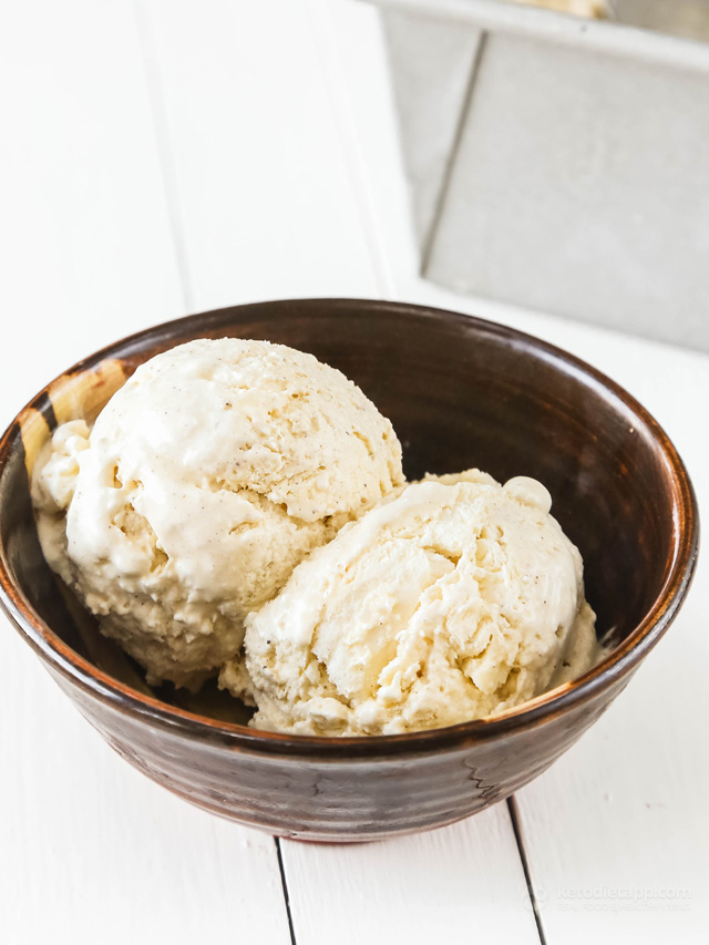 No-Churn Vanilla Keto Ice Cream