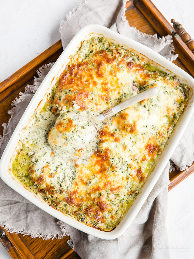 Keto Chicken Spinach & Artichoke Casserole