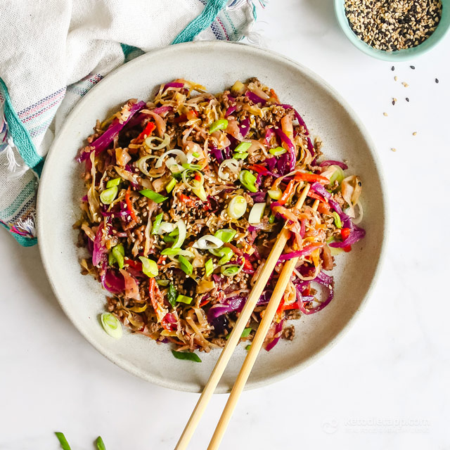 Keto Crack Slaw - Egg Roll in a Bowl