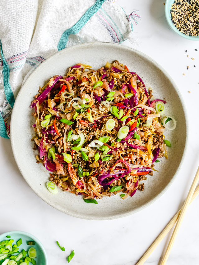 Keto Crack Slaw - Egg Roll in a Bowl