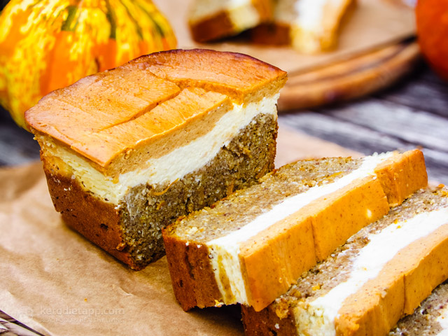 Keto Pumpkin Cheesecake Swirl Brownies