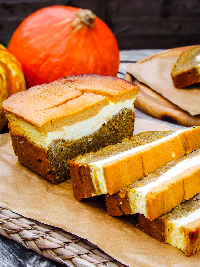 Low-Carb Pumpkin & Orange Cheesecake Bread