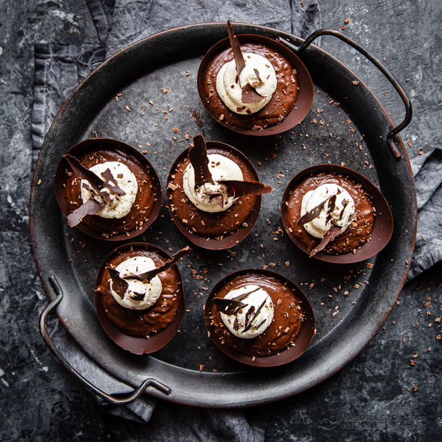 Boozy Keto Chocolate Mousse Bowls