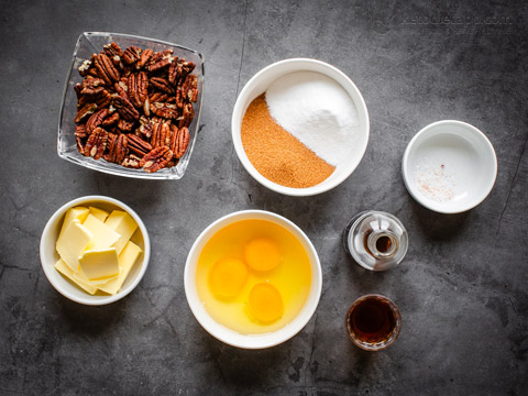 Low-Carb Rum Pecan Pie