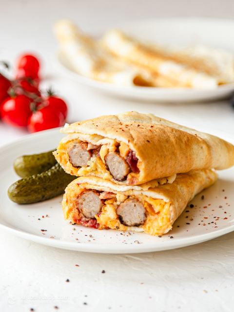 Loaded Egg White Protein Wraps