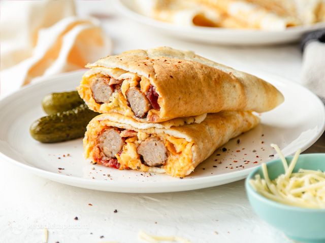 Loaded Egg White Protein Wraps