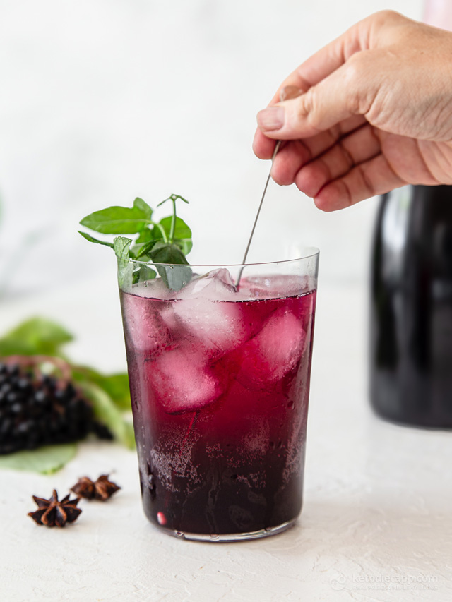 Sugar-Free Elderberry Cordial (Low-Carb Elderberry Syrup)