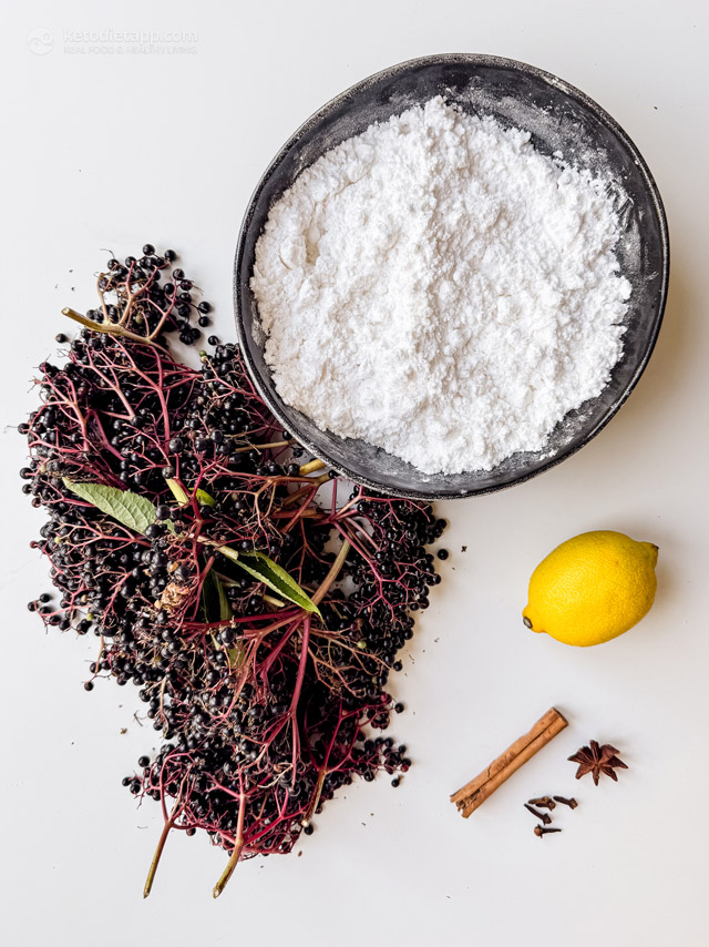 Sugar-Free Elderberry Cordial (Low-Carb Elderberry Syrup)