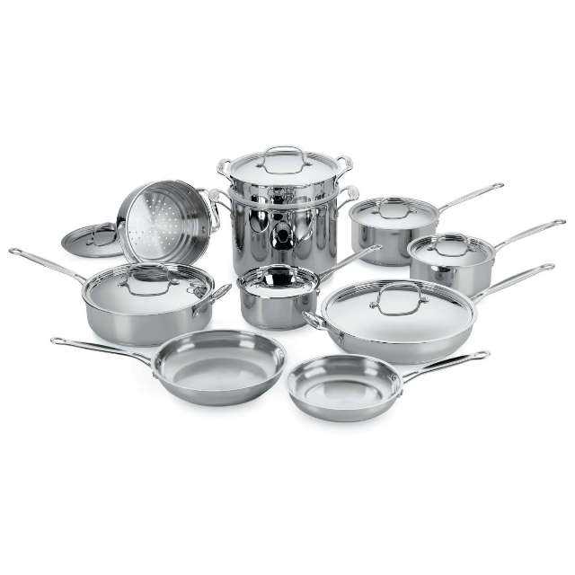 Cuisinart Chef's Classic Stainless 17-Piece Cookware Set
