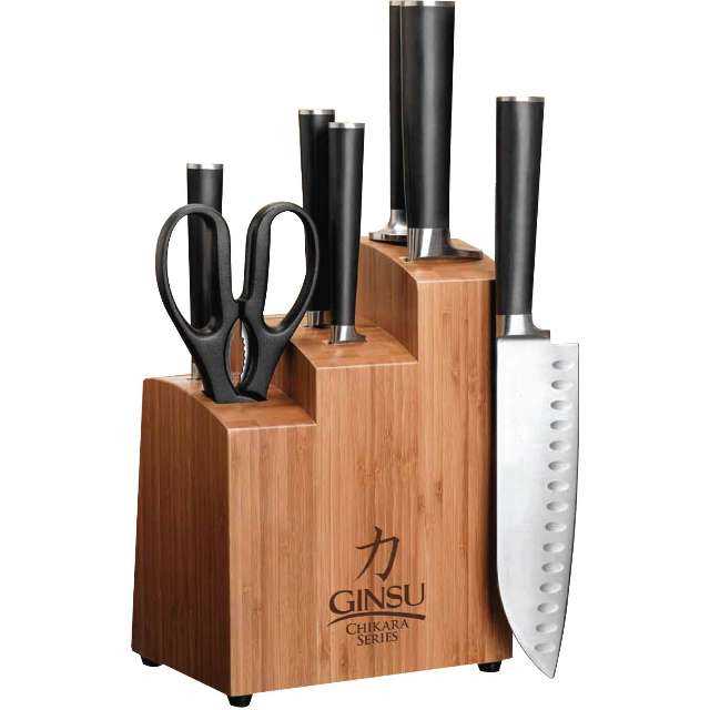 Ginsu Chikara 8-Piece Stainless Steel Knife Set