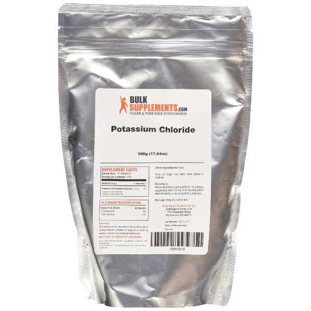 BulkSupplements Pure Potassium Chloride Powder