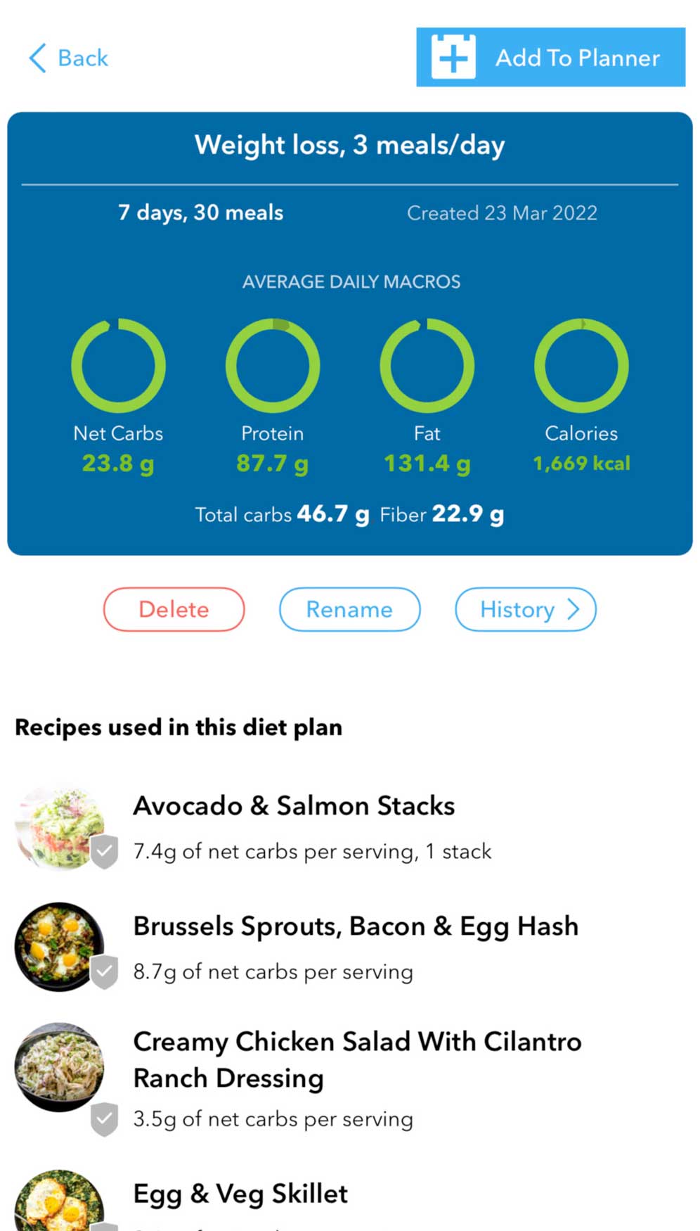 KetoDiet app progress